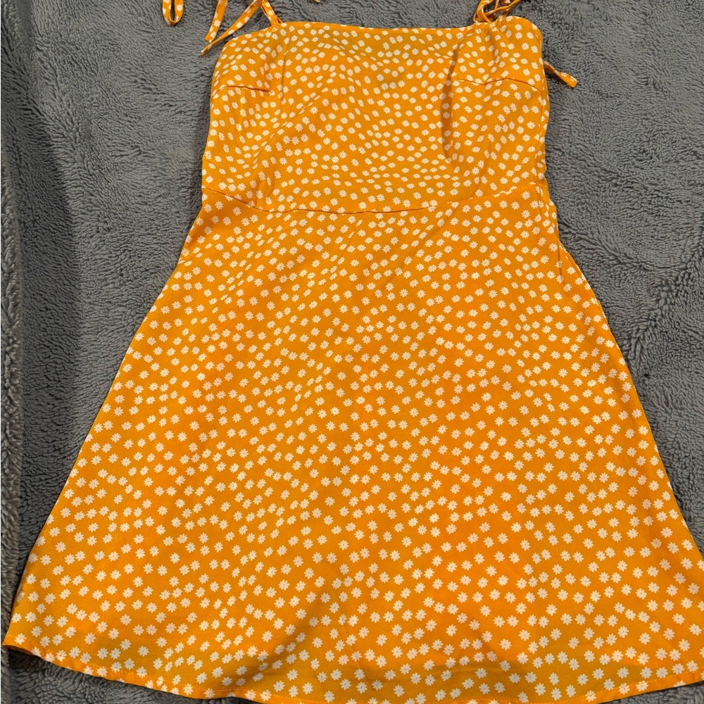 SHEIN Yellow Dress with White Dots